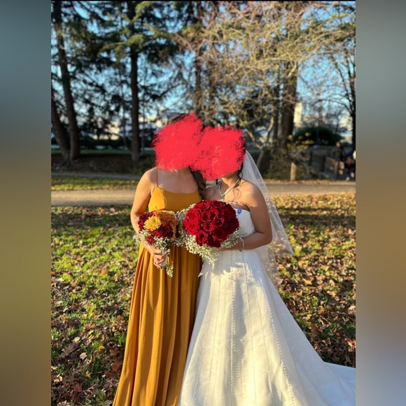 Shein Bridesmaid Dress - Mustard Yellow - Picture 5 of 5
